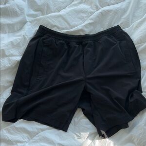 Lululemon Athletica Black Athletic Shorts with Elastic Waistband